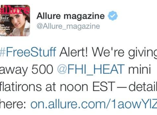 Allure Mag Tweet